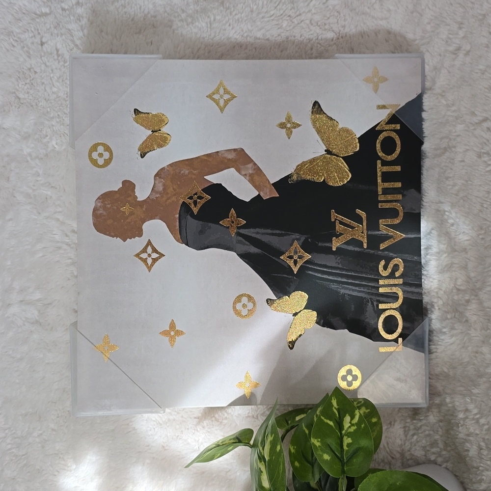 Luxury LV Fashion Icon Silhouette Wall Art, NEW
